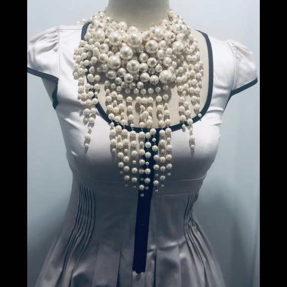 Corset top scoop neck pink dress with cap sleeve and flare bottom - Picture 5 of 8